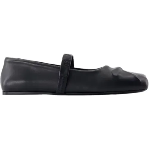 Leather flats , female, Sizes: 5 UK, 3 UK, 6 UK, 7 UK, 4 UK - Marni - Modalova