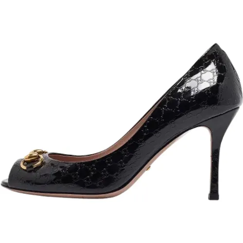 Pre-owned Leather heels , female, Sizes: 5 1/2 UK - Gucci Vintage - Modalova