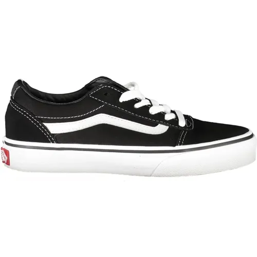 Sportliche Schwarze Schnürschuhe Kontrast Logo , Herren, Größe: 40 EU - Vans - Modalova