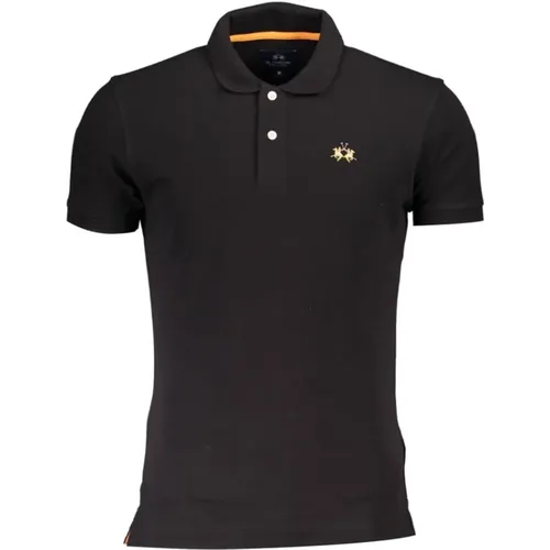 Elegantes Slim Fit Polo mit kontrastierenden Details - LA MARTINA - Modalova