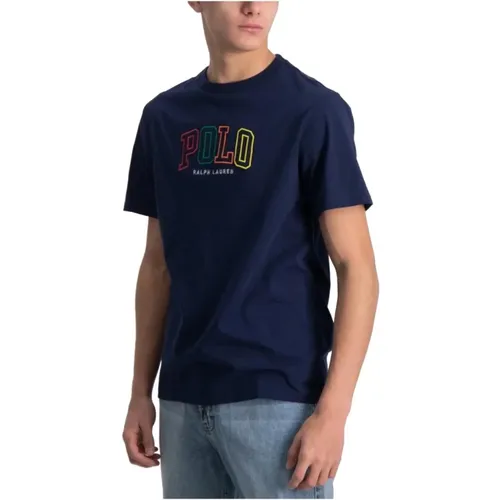 Blau Logo T-shirt Polo Ralph Lauren - Polo Ralph Lauren - Modalova