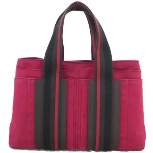 Pre-owned Hermès bag in cotton , female, Sizes: ONE SIZE - Hermès Vintage - Modalova