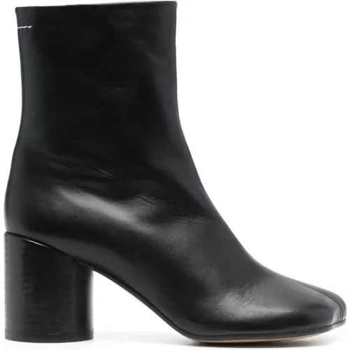 Sophisticated Leather Ankle Boots , female, Sizes: 2 UK, 4 UK, 3 UK - MM6 Maison Margiela - Modalova
