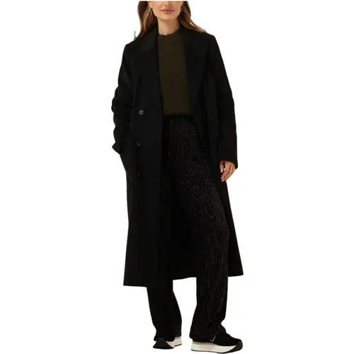 Katrine Wool Coat in Schwarz - Selected Femme - Modalova