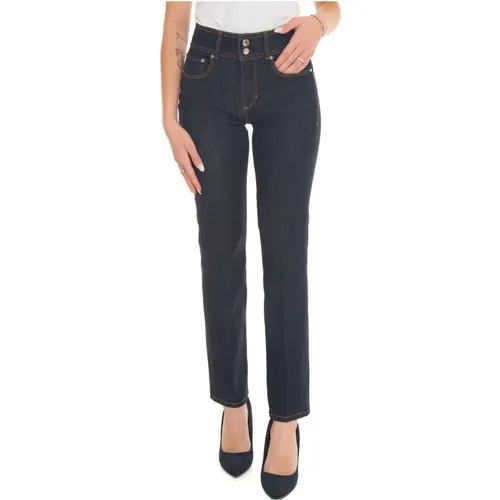 Push Up Denim Jeans mit Kontrastnähten , Damen, Größe: W29 - Guess - Modalova