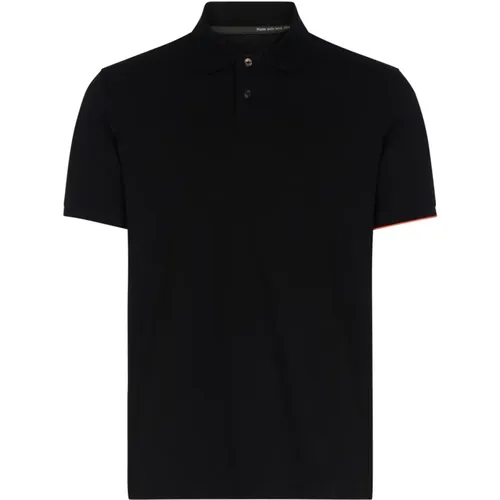 Breathable Polo Shirt with Orange Trim , male, Sizes: L, S - RRD - Modalova