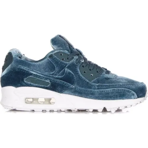 Green Air Max 90 Premium Sneakers , female, Sizes: 4 1/2 UK, 3 1/2 UK - Nike - Modalova