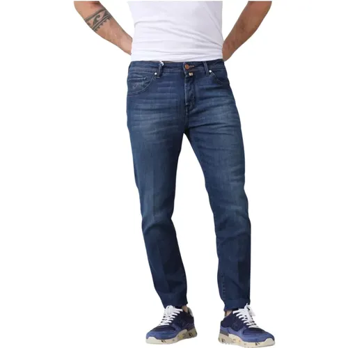 Slim Carrot Jeans , male, Sizes: W31, W35, W33, W32, W34 - Jacob Cohën - Modalova
