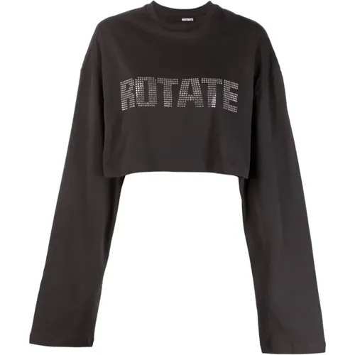 Rotate T-shirts and Polos Grey , female, Sizes: S, XS - Rotate Birger Christensen - Modalova