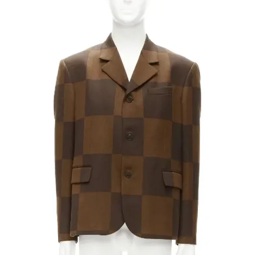 Pre-owned Wool outerwear , female, Sizes: XL - Louis Vuitton Vintage - Modalova