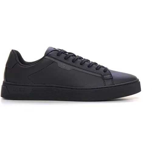 Rhys-Tenn-Pusdth Leather sneakers with laces - Boss - Modalova