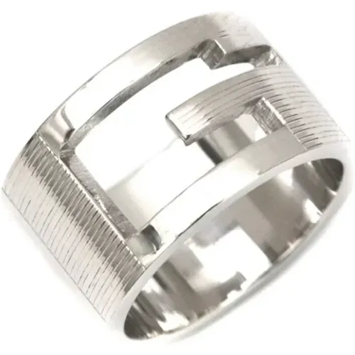 Pre-owned Silver Silver Gucci Ring , female, Sizes: ONE SIZE - Gucci Vintage - Modalova