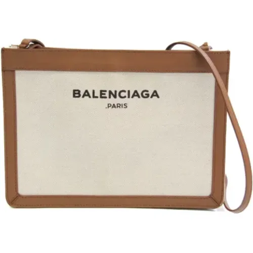 Canvas Balenciaga Clutch , female, Sizes: ONE SIZE - Balenciaga Vintage - Modalova