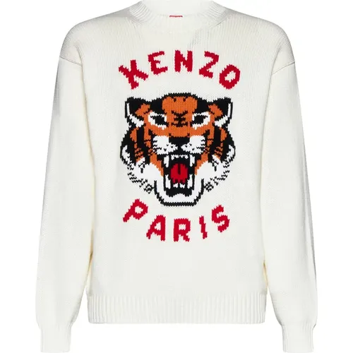 Fishermans Knit Tiger Sweater , male, Sizes: S - Kenzo - Modalova