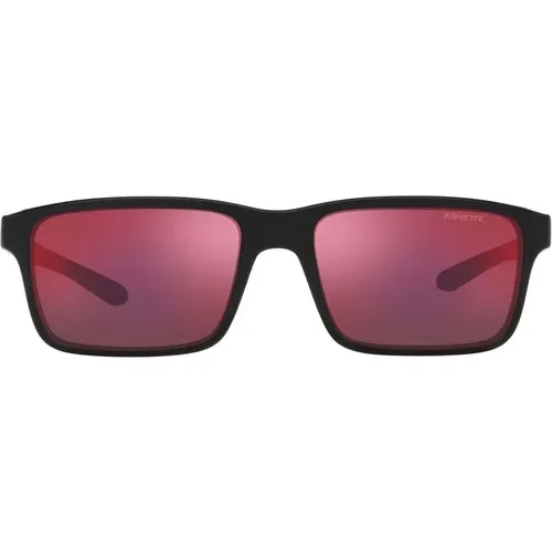 Black/Orange Grey Sunglasses , male, Sizes: 57 MM - Arnette - Modalova