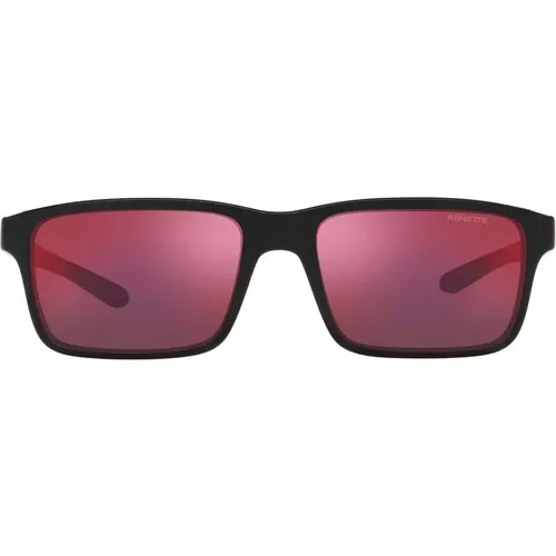 Schwarz/Orange Graue Sonnenbrille , Herren, Größe: 57 MM - Arnette - Modalova