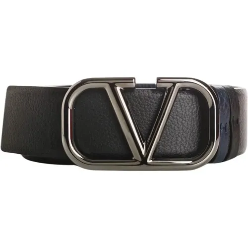 VLogo Signature Leather Belt , female, Sizes: 110 CM - Valentino - Modalova