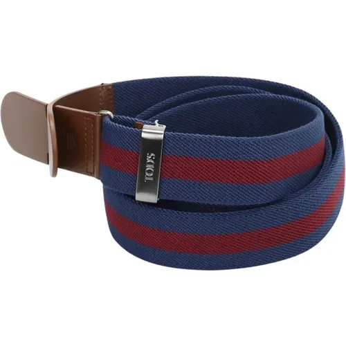 Canvas Belt with Exquisite Leather Buckle , male, Sizes: 80 CM - TOD'S - Modalova