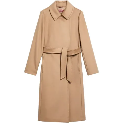 Camel Coats Regular Fit , female, Sizes: XS, 2XS, 3XS, S - Max Mara Studio - Modalova