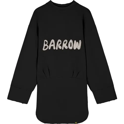 Bedrucktes Sweatshirt-Kleid , Damen, Größe: S - BARROW - Modalova