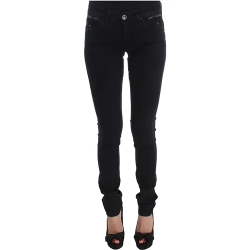 Slim Fit Designer Jeans in Schwarz - Costume National - Modalova