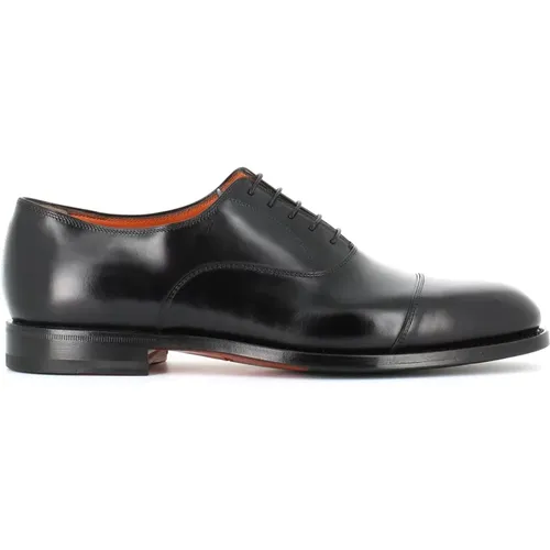 Oxford Flat Shoes , male, Sizes: 9 1/2 UK - Santoni - Modalova