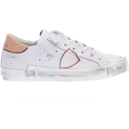 Chic Leather Sneakers - Women`s Fashion , female, Sizes: 2 UK, 3 UK - Philippe Model - Modalova