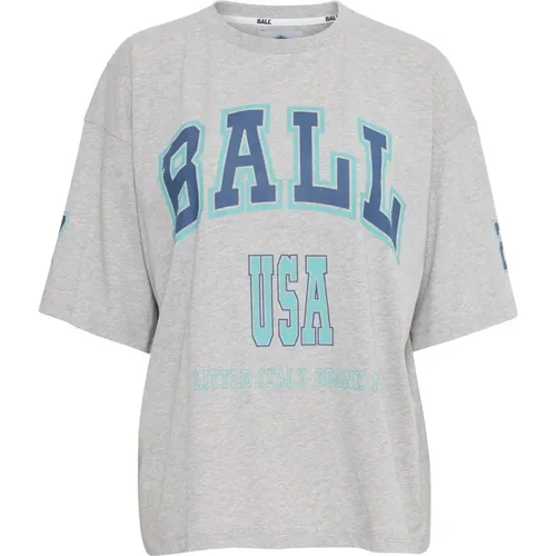 Original Sw Grey T-Shirt 3/4 Sleeves , female, Sizes: S, L, XS, XL, M - Ball - Modalova