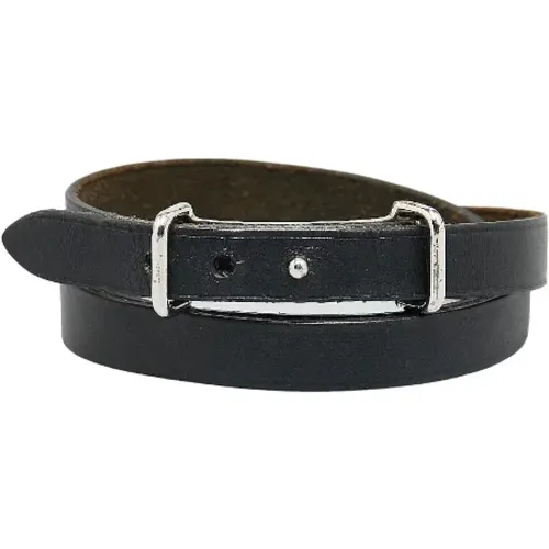 Pre-owned Leather bracelets , female, Sizes: ONE SIZE - Hermès Vintage - Modalova