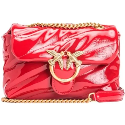 Rote Love Puff Baby Tasche PINKO - pinko - Modalova