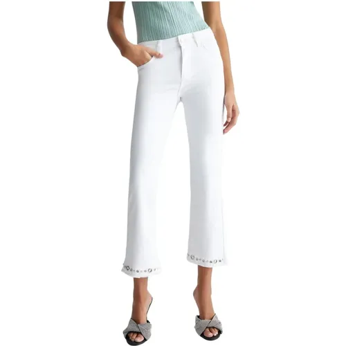 Flare Jeans with Studs and Rhinestones , female, Sizes: W30, W28, W29, W27, W26 - Liu Jo - Modalova