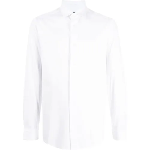 Lyocell-Cotton Blend Jersey Long Sleeve Shirt , male, Sizes: 2XL, 3XL, L - Emporio Armani - Modalova