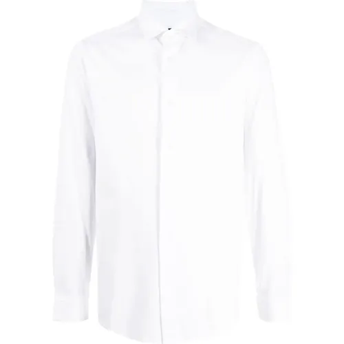 Lyocell-Cotton Blend Jersey Long Sleeve Shirt , male, Sizes: 2XL, M, L, XL - Emporio Armani - Modalova