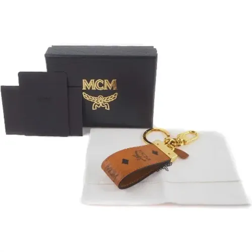 Pre-owned Leather key-holders , female, Sizes: ONE SIZE - MCM Pre-owned - Modalova