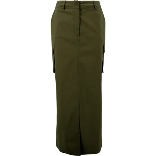 Cargo Skirt with Front Slit , female, Sizes: S - D.Exterior - Modalova