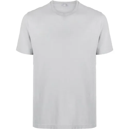 Cotton T-Shirt with 3 Buttons , male, Sizes: 2XL, XL, 3XL - Zanone - Modalova