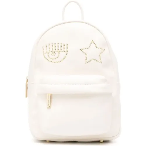 Backpack with Eye Star Studs , female, Sizes: ONE SIZE - Chiara Ferragni Collection - Modalova