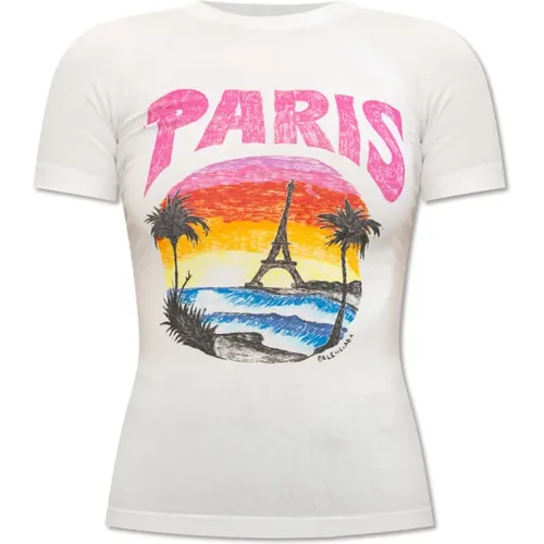 Printed T-shirt , female, Sizes: M, XS, S, L - Balenciaga - Modalova