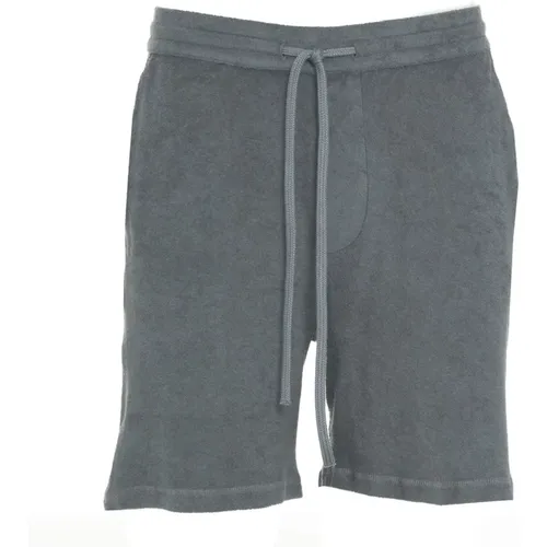 Mens Clothing Shorts Grey Ss24 , male, Sizes: M - majestic filatures - Modalova