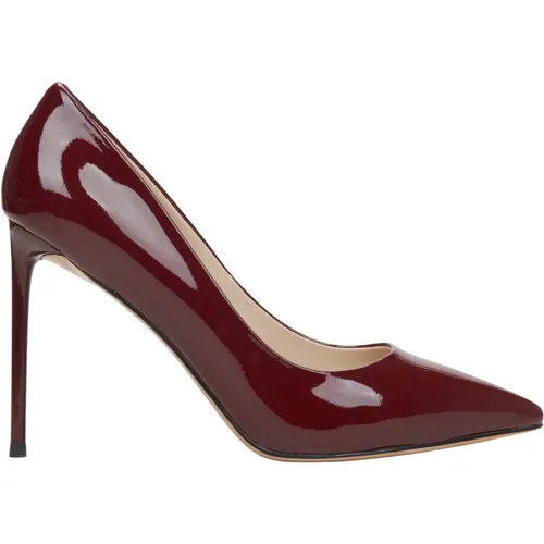 Damen Burgundy High Heels Pumps aus echtem Leder Er00115757 , Damen, Größe: 36 EU - Estro - Modalova