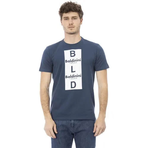 Kurzarm Rundhals T-Shirt , Herren, Größe: XS - Baldinini - Modalova