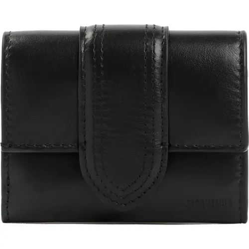 Leather Compact Wallet , male, Sizes: ONE SIZE - Jacquemus - Modalova