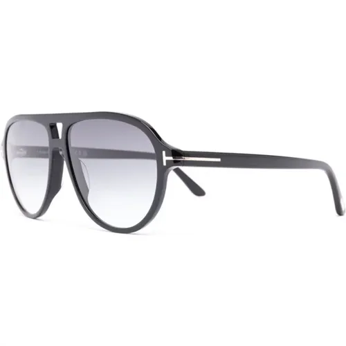 Schwarze Sonnenbrille mit Originalzubehör , Herren, Größe: 59 MM - Tom Ford - Modalova