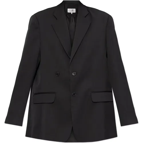 Doppelreihiger Blazer - MM6 Maison Margiela - Modalova