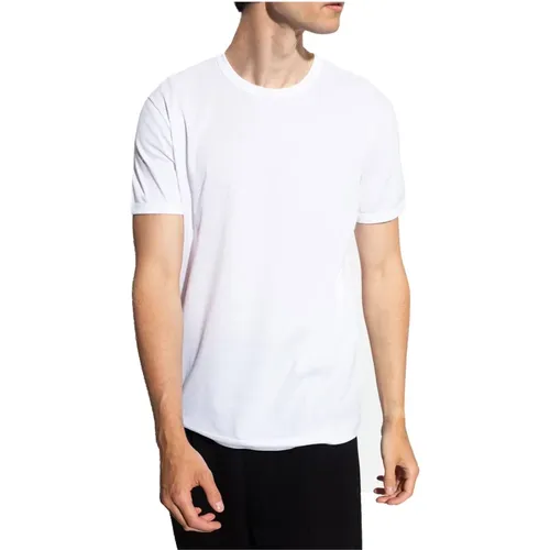 Klassisches weißes T-Shirt mit Uni-Logo-Stickerei - Dolce & Gabbana - Modalova