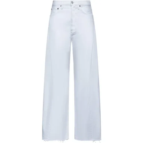 Denim High Waist Wide Leg Jeans , female, Sizes: W27, W24, W25, W26 - Agolde - Modalova