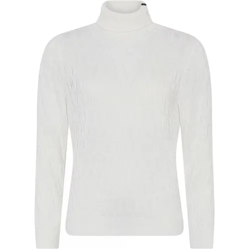 Cablestitch Turtleneck Blouse Off- , female, Sizes: M - Skovhuus - Modalova