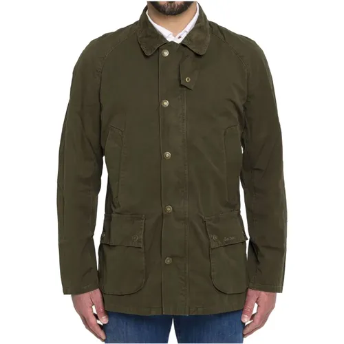 Mens Clothing Jackets Coats Verde Oliva Ss24 , male, Sizes: L, M, 2XL - Barbour - Modalova