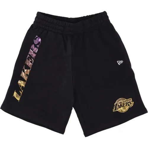 NBA Teamfarbe Shorts Loslak Schwarz/Lila , Herren, Größe: XL - new era - Modalova