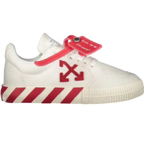 Sneaker mit Charme und diagonalen Bändern Off - Off White - Modalova